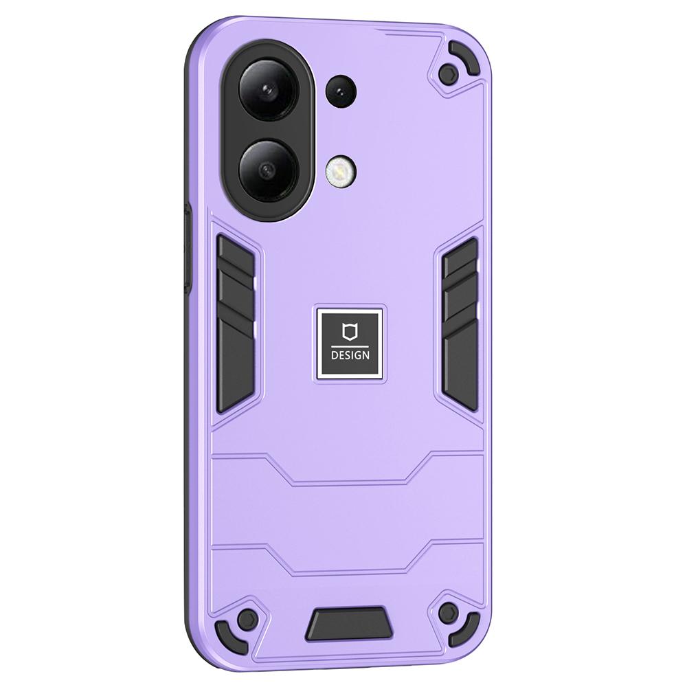 

For Xiaomi Redmi Note 13 4G Case PC+TPU Drop-Proof Protective Phone Cover Purple