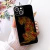 Transparent For iPhone 13 Case Cover Cute Cat Fashion Butterfly Funny Painted Casing A2633 A2482 A2631 A2634 A2635