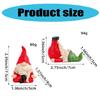 Traditional Santa Figure Ornament Christmas Santa Hat Resin Sculpture Statue for Christmas Home Decoration
