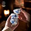 Jingdezhen Hand-Painted Blue and White Ceramic Master Tea Cup