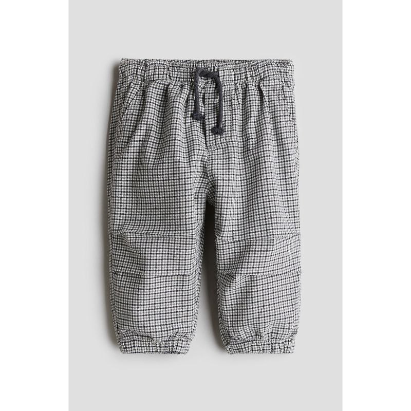 

HM Children s Clothing Baby Boy Trousers Autumn Leisure Fit Plaid Twill Cotton Pants 1238364 Grey/Plaid 110/50(3-4Y)