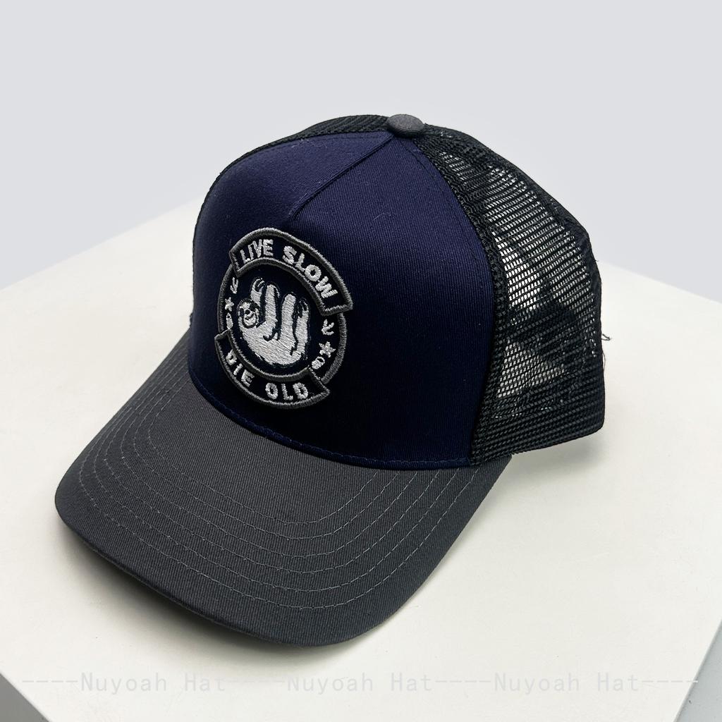 Letter Embroidery Color Block Baseball Hats Breathable Mesh New Men Women Sunshade Personal Versatile Trucker Caps Fashion Retro
