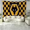 Wolverhampton Wanderers Wandteppich Ästhetisches Wandbehang Gedruckter Stoffdecke Dekorative Wandteppiche für Schlafzimmer Wohnzimmer Heimdekoration