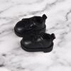 Obitsu 11 OB11 Size Obitsu Doll Shoes for 11cm Body, Lace-Up Leather Casual Shoes, Simple Style, 4 Colors (Black)