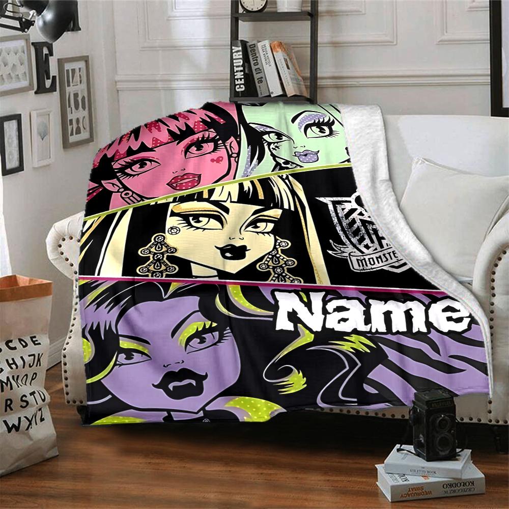 Custom Name Vampire Gothic Fantasy Art blanket for Couch & Bed, Plush Cozy Fuzzy Blanket Super Soft & Warm Blankets for Fall and Winter. 0908440