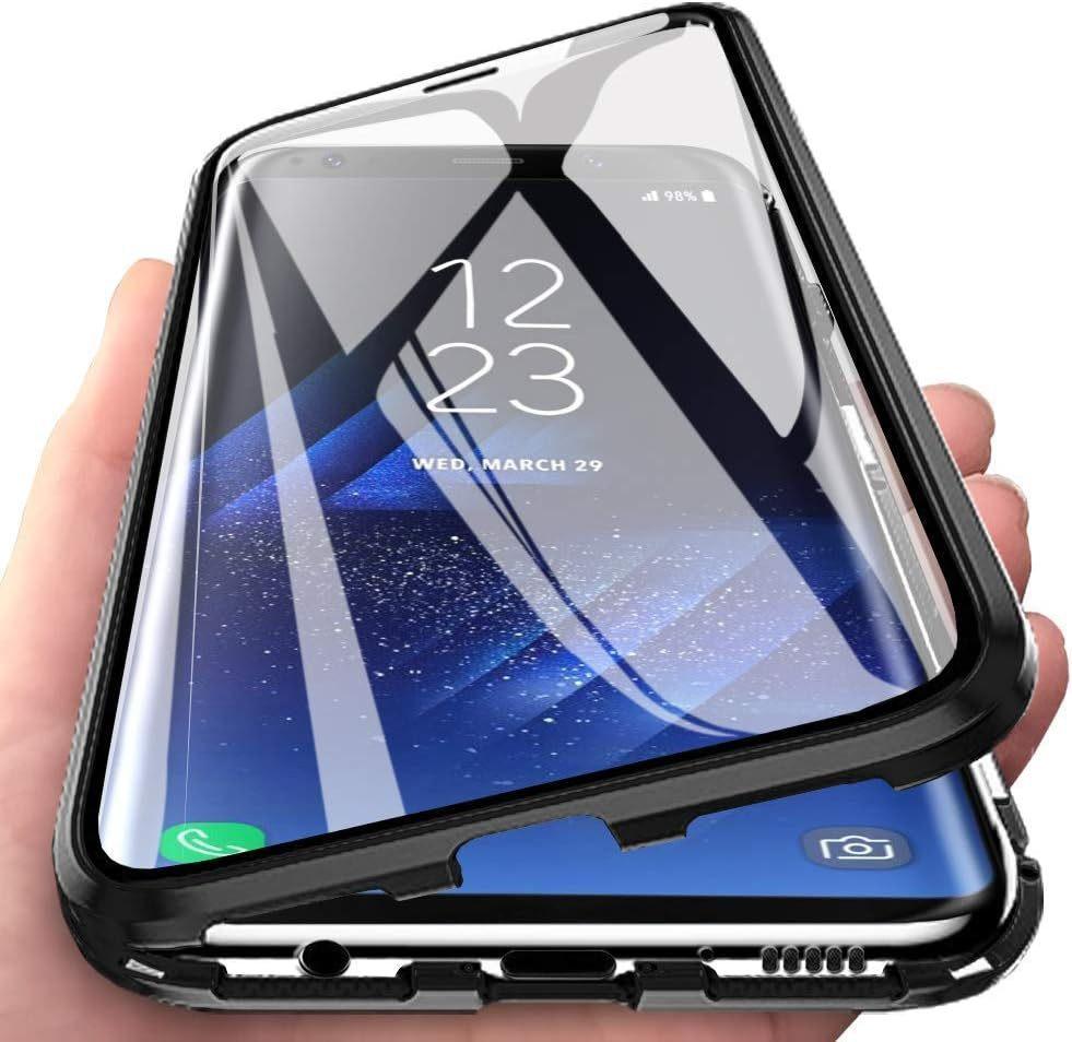 Suitable for Samsung A56 Double Sided Glass Mobile Phone Case A55 Magneto A36 Metal Magnetic Suction Full Pack Protection Case