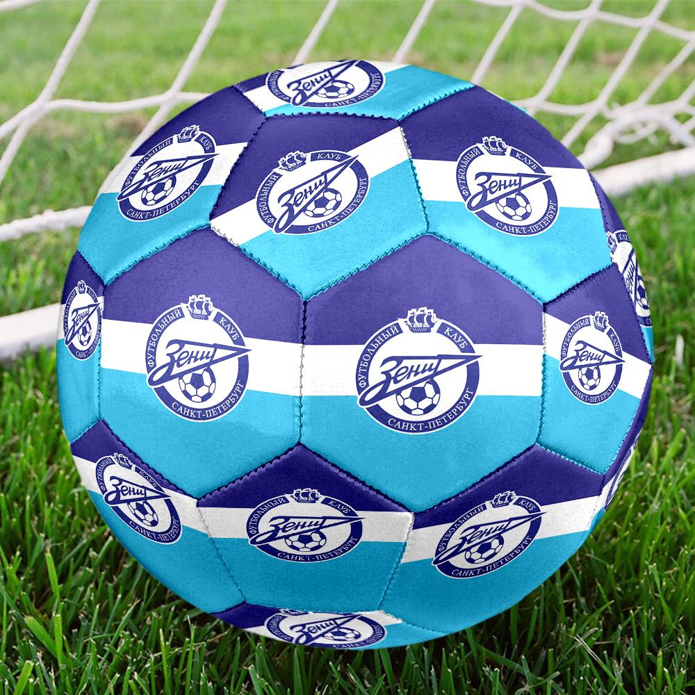 Zenit Saint Petersburg Indoor Soccer Ball Size 5 Colorful All Ages Machine Stitched PVC Competition Ready Durable High-Bounce
