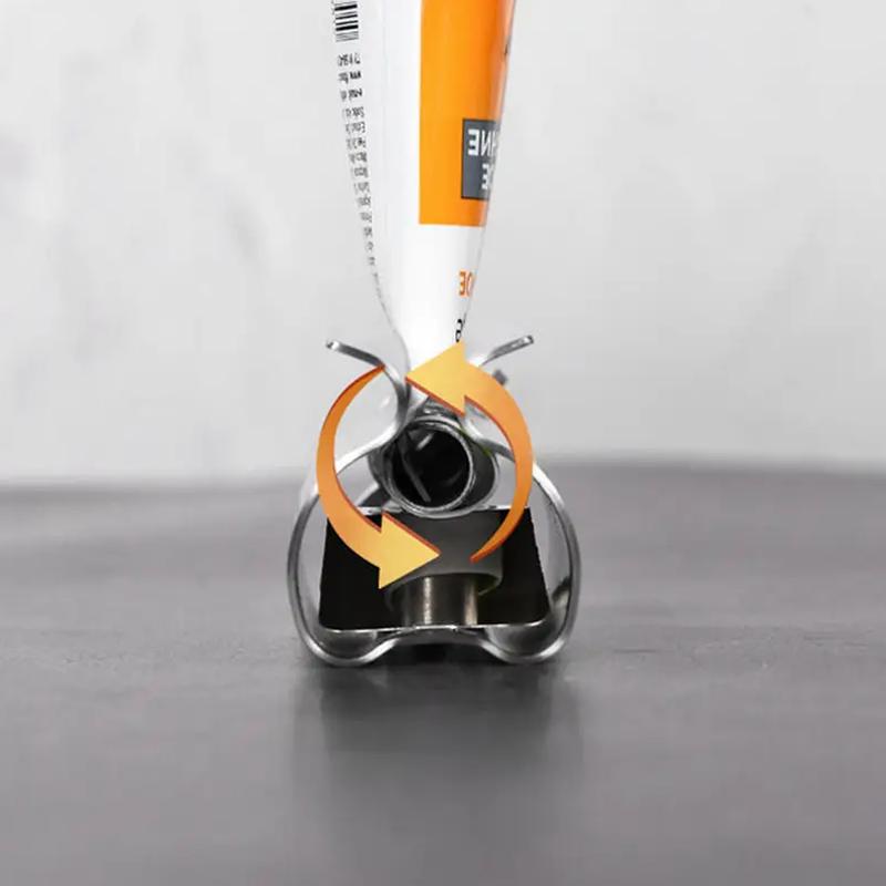 Stainless steel toothpaste squeezer Manual rotation facial cleanser toothpaste squeezer