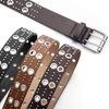 Dual Pin Buckle Rivet Belt Retro Punk Waistband Business Waist Belt  Paired with Skirts Jeans