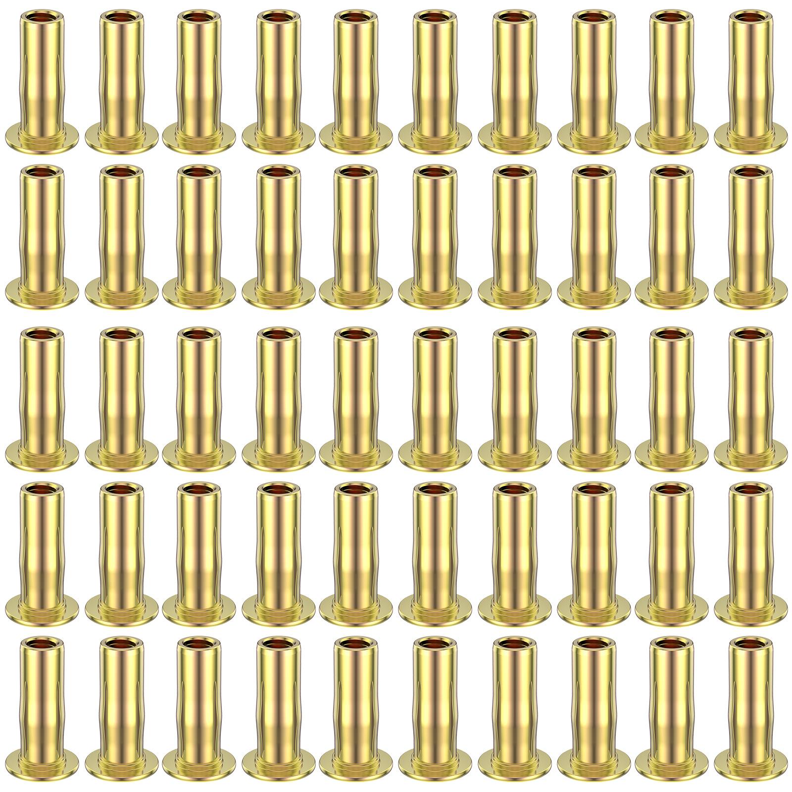 

50Pcs Multi Grip Rivet Nut Kit Metal M5 Flat Head Rivet Nut Sturdy Flat Head Threaded Insert Nut Kit Rivet Nut Tool Set Rivet