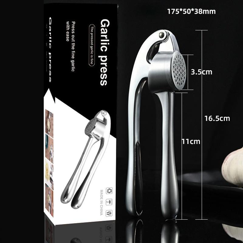 New Garlic Press Easy To Squeeze Clean with Soft Easy Squeeze Ergonomic Handle Zinc Alloy Garlic Mincer Crusher Kitchen Tools