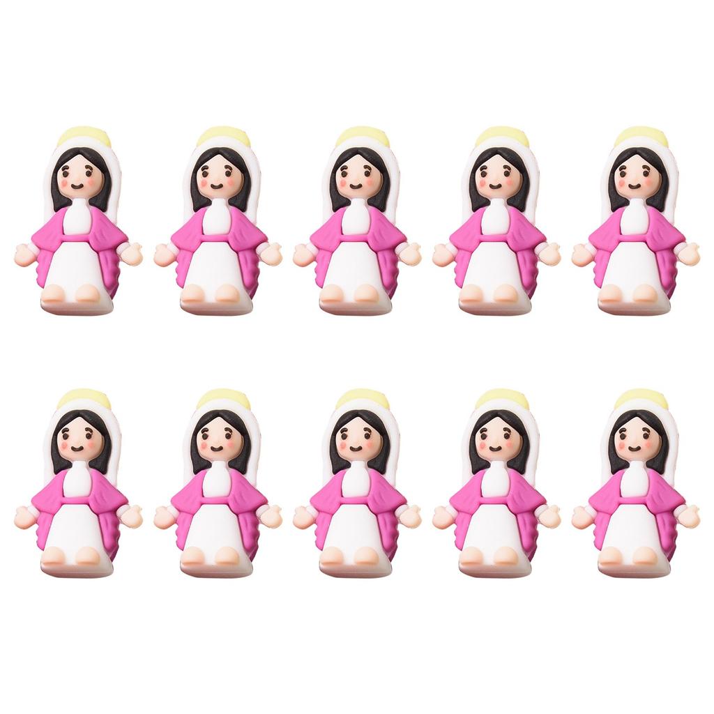 10pcs Little Figurine Miniature Figurine To Hide And Seek Classic Religious Gifts Christ Savior For Sunday Easter Egg Stuffers Baptism Gift