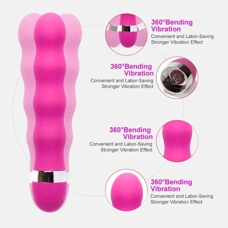 Multi-speed G Spot Vagina Vibrator Clitoris Butt Plug Anal Erotic Sex Toys for Woman