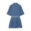 2026 Spring Women's Denim Long-Sleeve Shirt Dress - European & American Style 90421