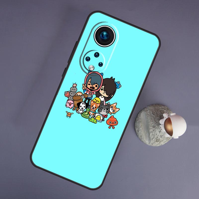 

Чехол Toca Boca Toca Life World для Huawei Honor Magic 5 Lite 70 50 X8 X9 a P20 P30 P40 P50 P60 Pro P Smart Nova 9 5T Huawei P30 Pro