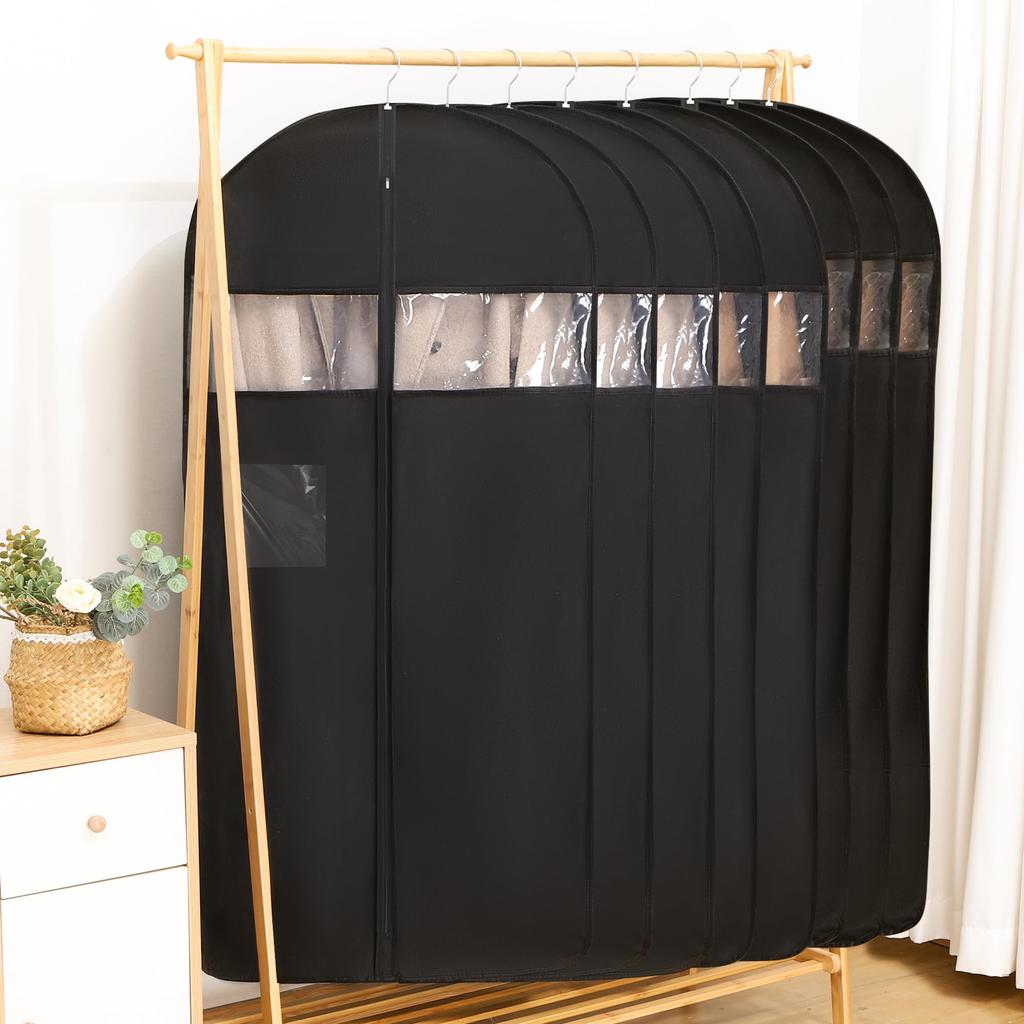 TITIROBA Clothing and Made of Thick with Clear Window and Ideal for Storing and Coats PEVA Durable 8 Pieces Covers, Dustproof, Insect-Proof,