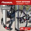 RADIKAL RKX170 Sikkerhetskjede for og 8mm Lang Flerbruks Garasjeanker Motorsykler, Scootere, Sykler, Stål, Lås, 120cm,