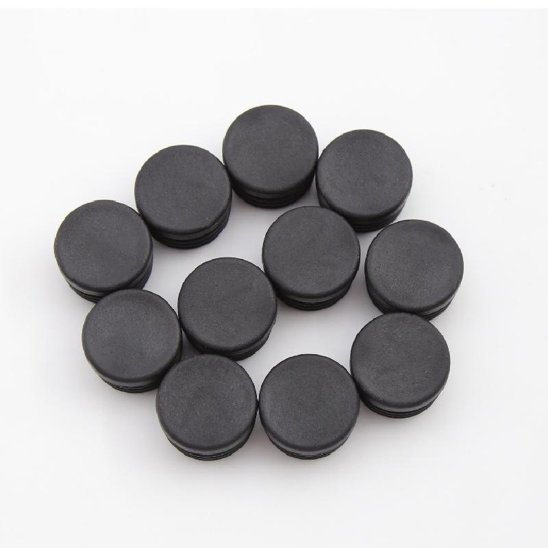 25mm Kulatá nerezová trubková zátka pro kryt patky židle a stolu, Plastová vnitřní zátka pro konce trubek.