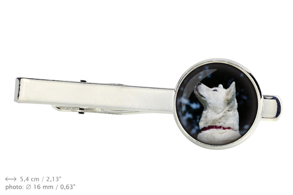 Akita, Akita Inu - cufflinks and tie with your photo, a suit decoration, men's jewelry from the Art-Dog brand.