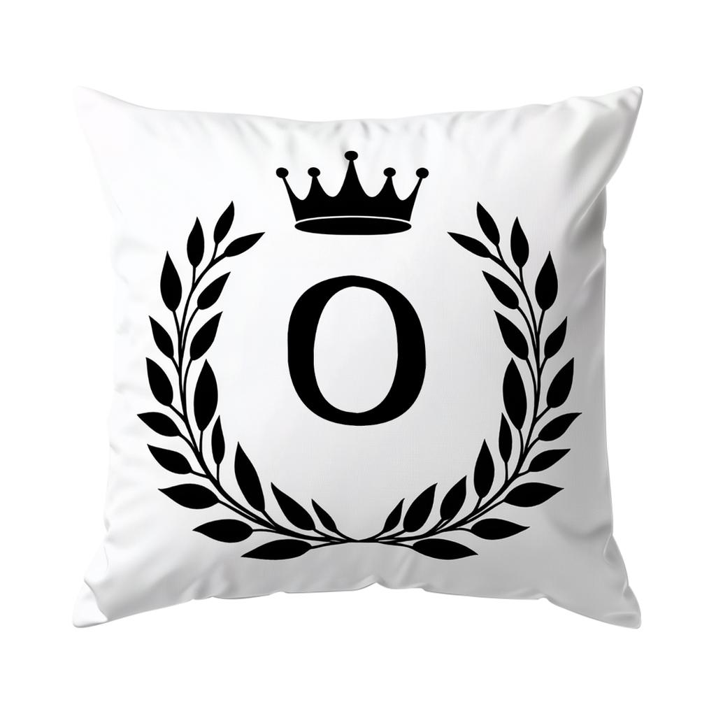 A-Z Crown Letters Decorative Cushions Pillowcase Polyester Cushion Cover Throw Pillow Sofa Decoration Pillowcover Home Decor