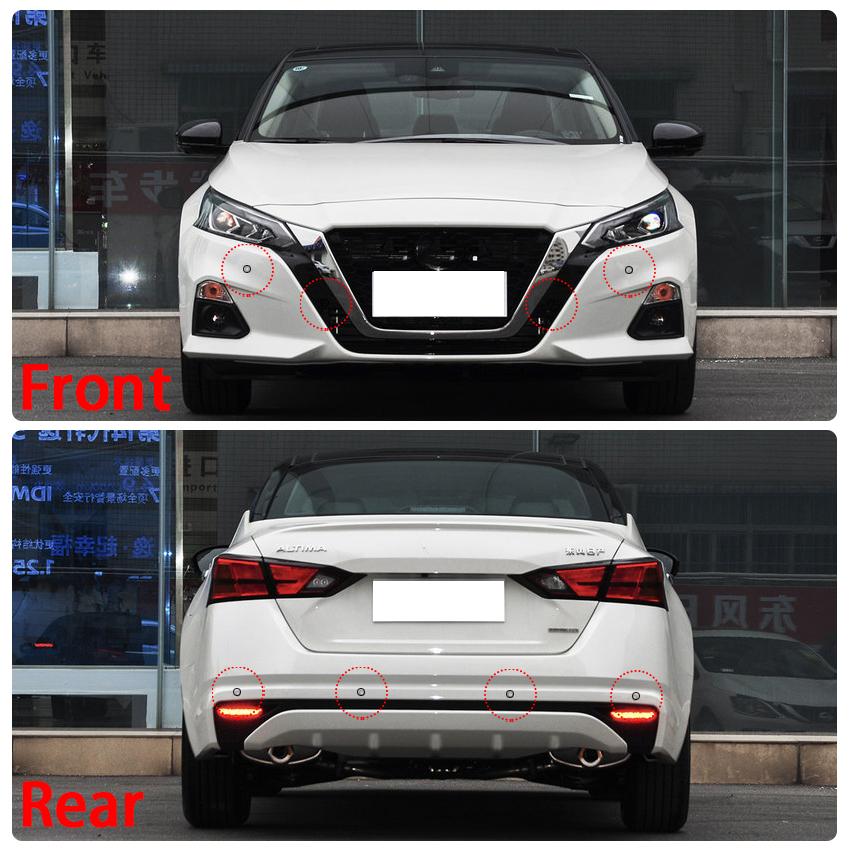 Car Display Screen Reversing Before After Image Radar Sensor Sound Warning Detection System For Nissan Altima Teana 2013 To 2025