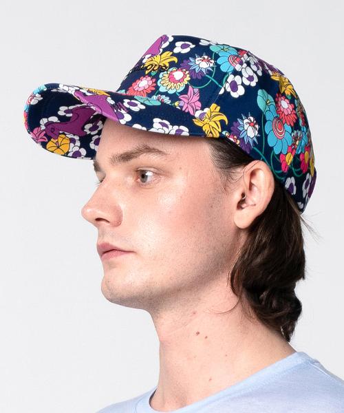 GREEDILOUS Flower Horse Print Baseball Cap