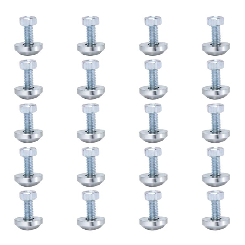 Motorcycle Plate Mounting Hardware with Anodized Countersunk Washers, Socket-Head Bolts and Nuts for Replacement