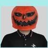 Scary Glowing Pumpkin Head Latex Mask For Halloween Costume Parties And Festivals