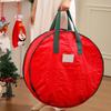 Reusable Christmas Decoration Storage Bag Tear Resistant Fabric With Clear View Panel For Seasonal Accessories