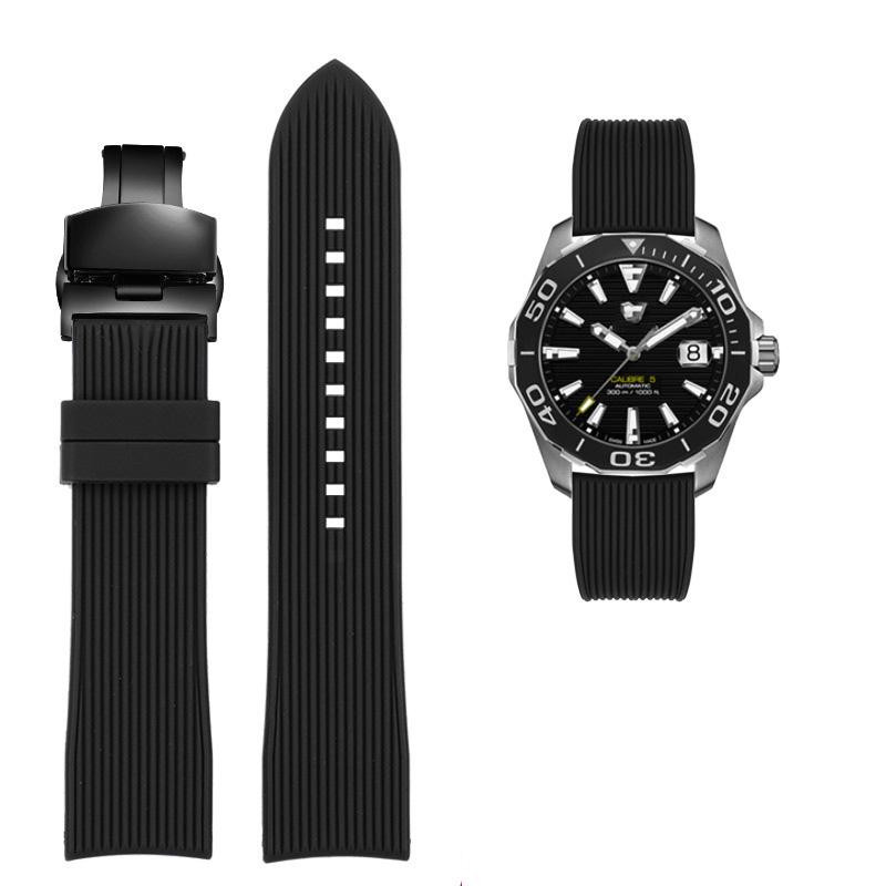 Classic Arc Interface New Waterproof Silicone WATCH Band for Huawei Samsung Watchband 20mm 22mm Rubber Strap for Mido Tissot Omega