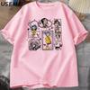 Vintage Coraline Halloween TShirt Y2k Spooky Tshirt Horror Graphic T Shirts Cotton Short Sleeve Unisexs Clothing Male Tops Tee