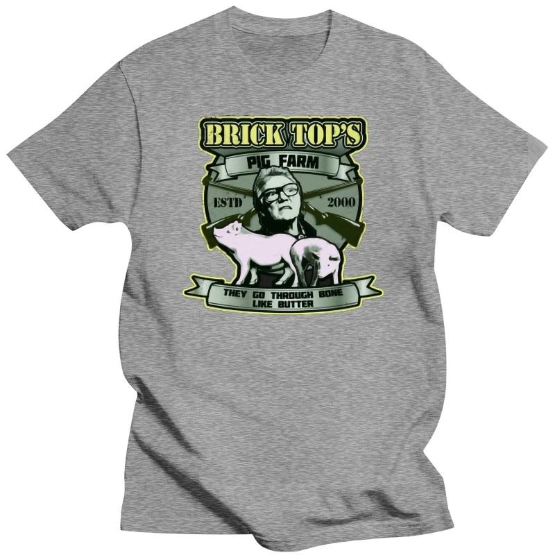 

Printed T-Shirt tees top Unisex T-SHIRT cotton t shirts Unisex tshirt Bricktops pig farm. Brick Top Snatch T Shirt harajuku 4XL