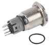 1 Piece 16mm 1NO 1NC Connection 12V Metal LED Toggle Switch Latching Push Button