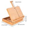 Holz-Malbox Skizzenkasten Staffelei Faltbar Verstellbare Höhe Kunststaffelei Kasten Design mit Mehreren Fächern für Künstler