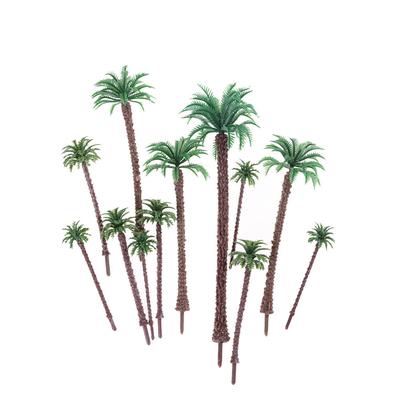10Pcs Multi Gauge Model Coconut Palm Trees Ho O N Z Scale Scenery