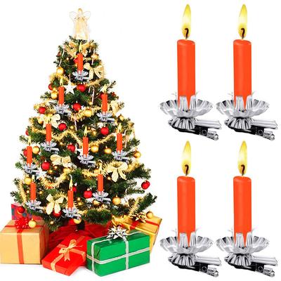 10PCS/Set Decorative Accessories Party Supplies Christmas Decoration Exquisite Candlesticks Elegant 5x3cm