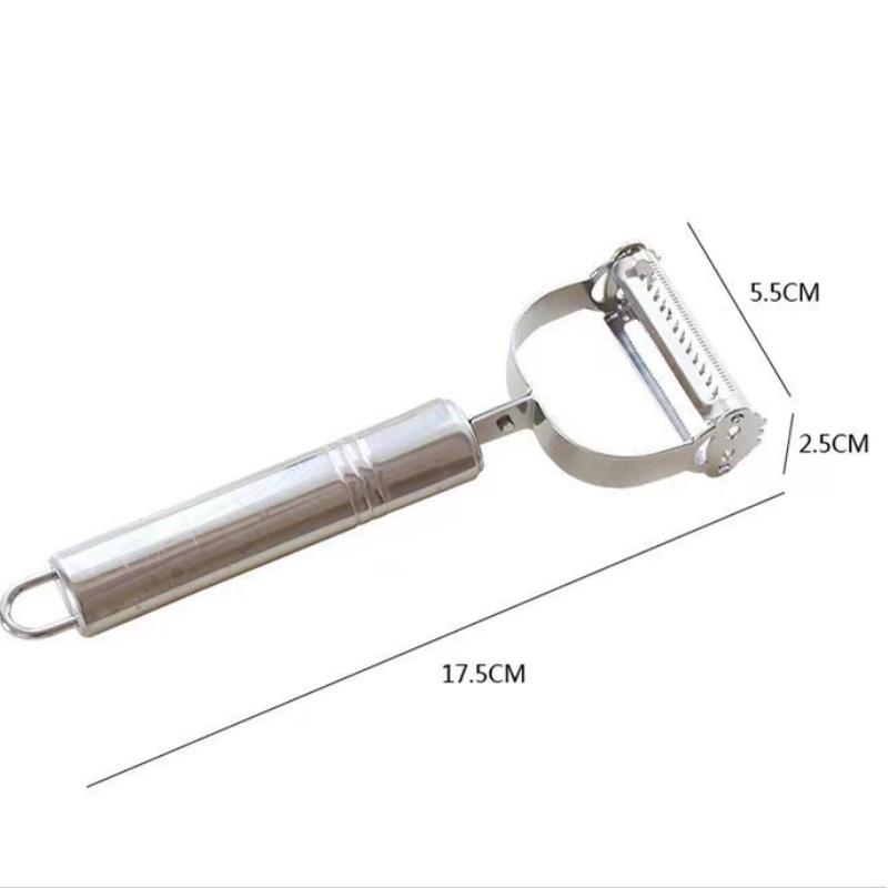 

1 упаковка из нержавеющей стали, многофункциональная кухонная овощерезка, инструменты для фруктов и овощей, терка для картофеля, моркови, дыни