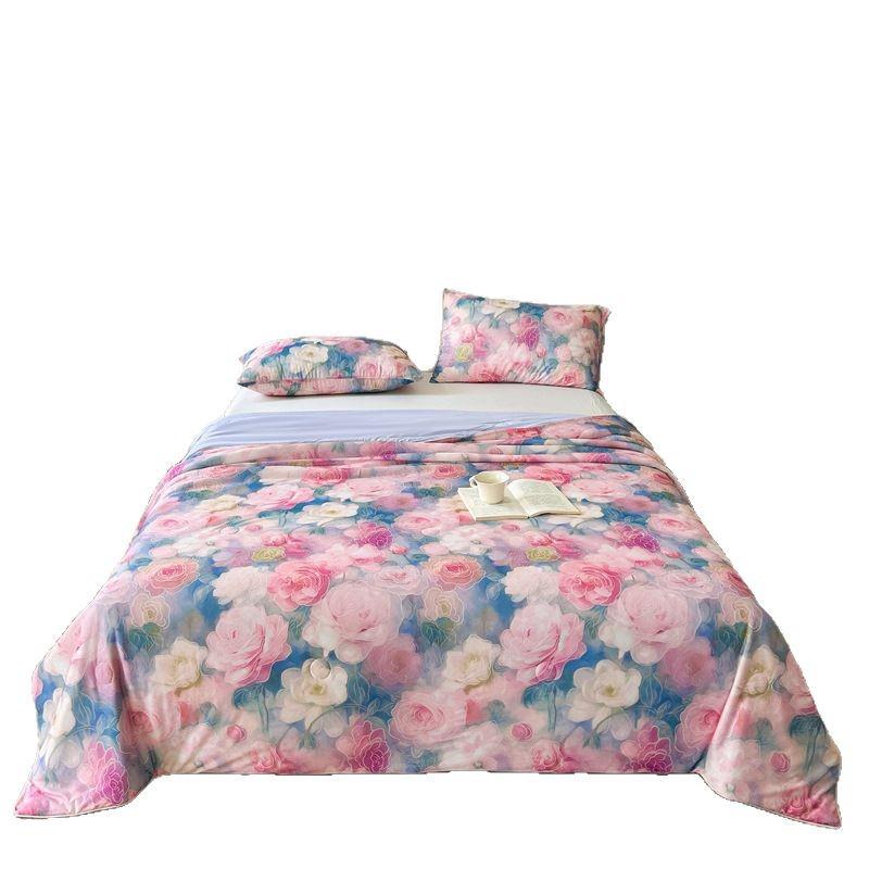 Letní deka Cool Ice Silk typu A: Lze prát v pračce, lehký, komfortní klimatizace"