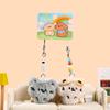 1Pair Kawaii Plush Couple Keychain Cartoon Animal Dog Car Keyring  for Lovers