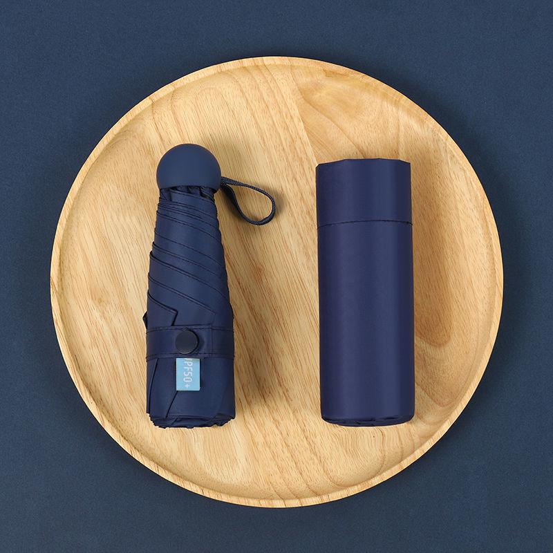 Parasol Capsule Sun Umbrella: 50% Off Mini UV Protection for Women, Dual-Purpose for Sun and Rain.