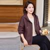 Plus Size Hooded Short Jacket - Loose Fit for Middle-Aged and Elderly Women, Spring and Autumn Fashion