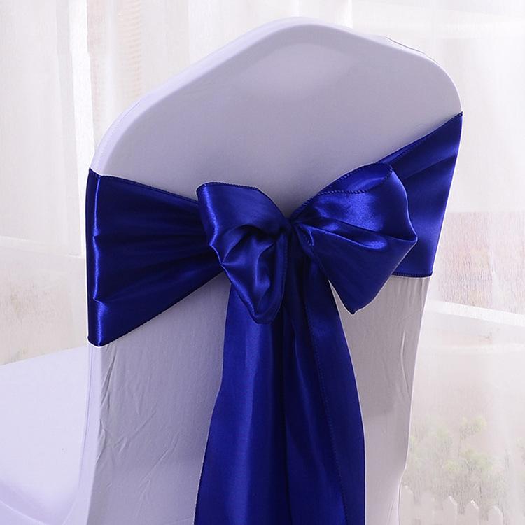 10pcs Wedding Decoration Products Ribbons Ribbon Banquet Chair Covers Bows Chair Straps Banquet Party Decoration Sillas