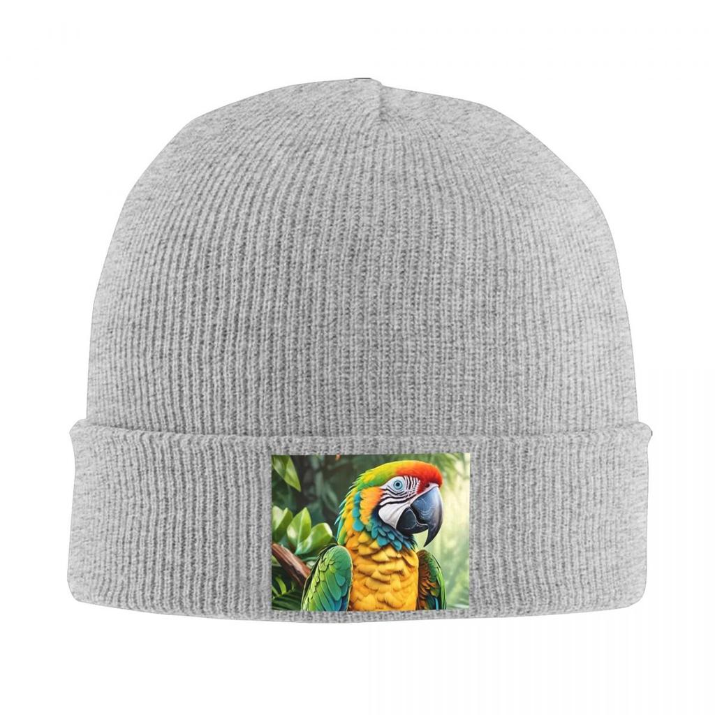 Cute Macaw Parrots Warm Knitted Cap Winter Knit Bonnet Hat Skullies Beanies Hip Hop Caps for Unisex
