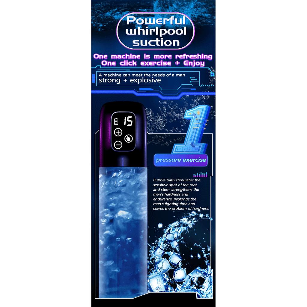 New Water Pump for Pienis Enlargement Penis Expander Cock Enlargement Men Sex Toy Adult Supplies Electric Vacuum Pump