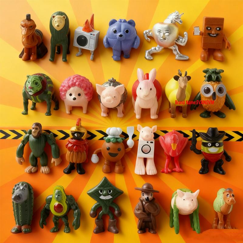 24-96Pcs Italian Brainrot Tung Tung Sahur Figures Doll Tralalero Tralala Bombardino Crocodilo Shimpanzini Bananini Model Toygift