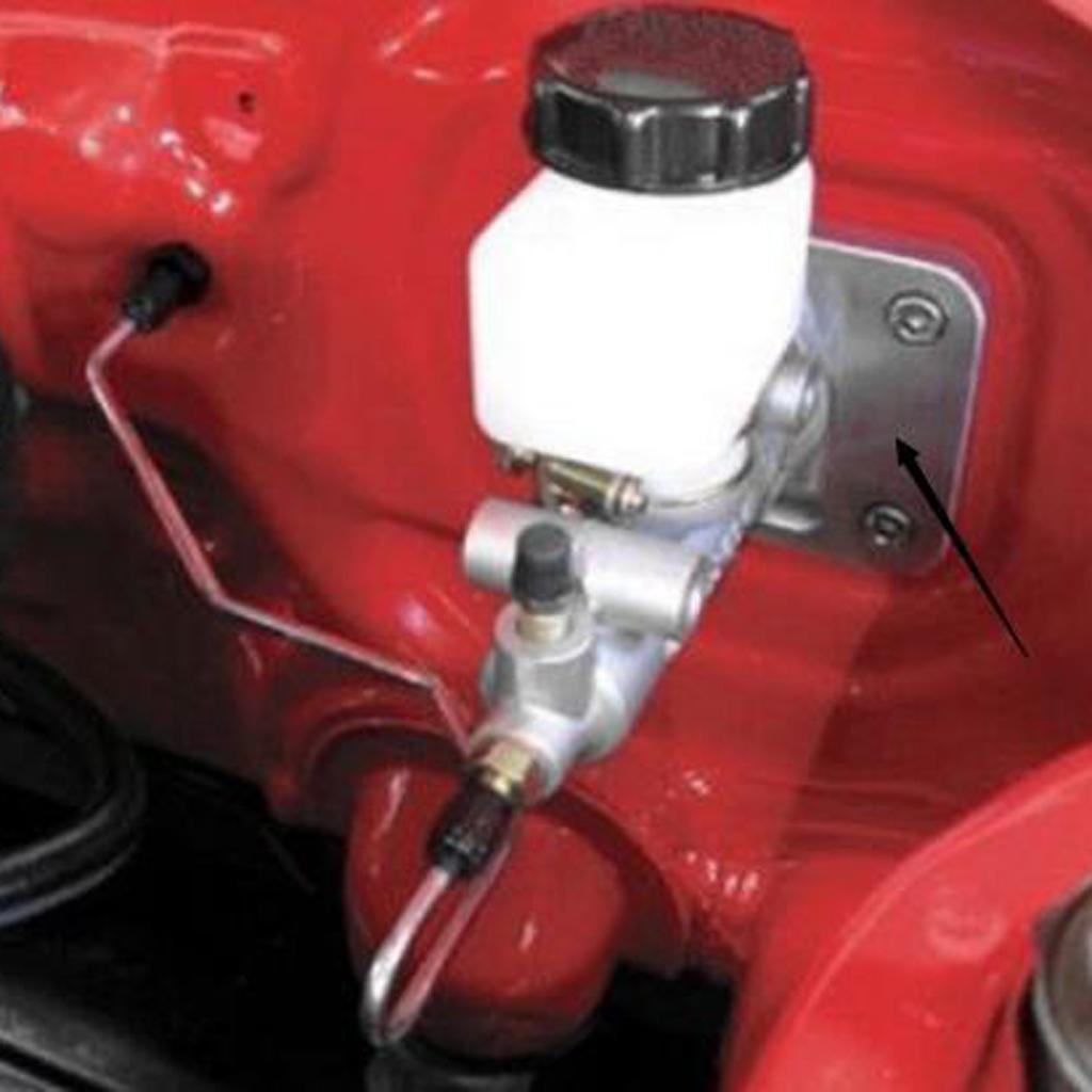 Buy SET BRAKE BOOSTER DELETE ADAPTER PLATE FOR HONDA CIVIC EG EK INTEGRA Red at affordable