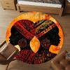 1PC African Culture Office Round Area Rug, Under Office Chairs Bedroom Living Room Home Decor,Carpet for Office, -1110231
