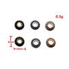 Multi Color Flower Edge Spacer Beads Metal Charms For Jewelry Making Accessories