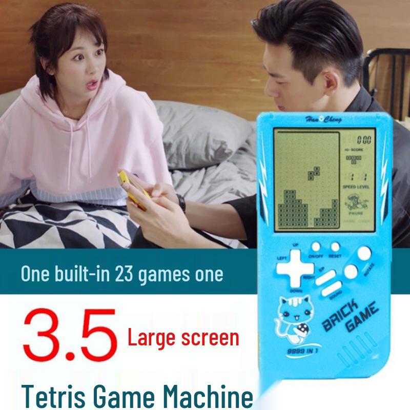 Classic Handheld Tetris Game: 90s Nostalgic Educational Toy for Kids