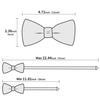 [FANGXI] Fliege und Einstecktuch 2-teiliges Set - Formelle Herren-Business-Kleidung für Zeremonien, Hochzeiten, Beerdigungen, Abschlussfeiern usw.. - Einfach anzuziehen